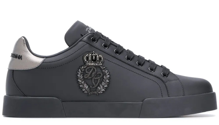 Dolce & Gabbana Portofino crown-patch leather sneakers