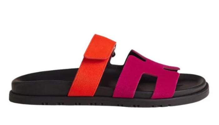 Suede Goatskin Womens Chypre Sandals Rose Chapas Orange Synthetique