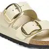 Arizona Big Buckle Natural Leather Patent - High-Shine Ecru