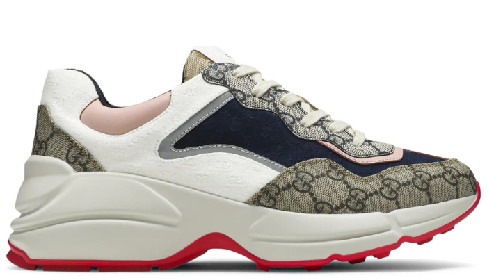 Gucci Wmns GG Rhyton 'Beige White Pink'