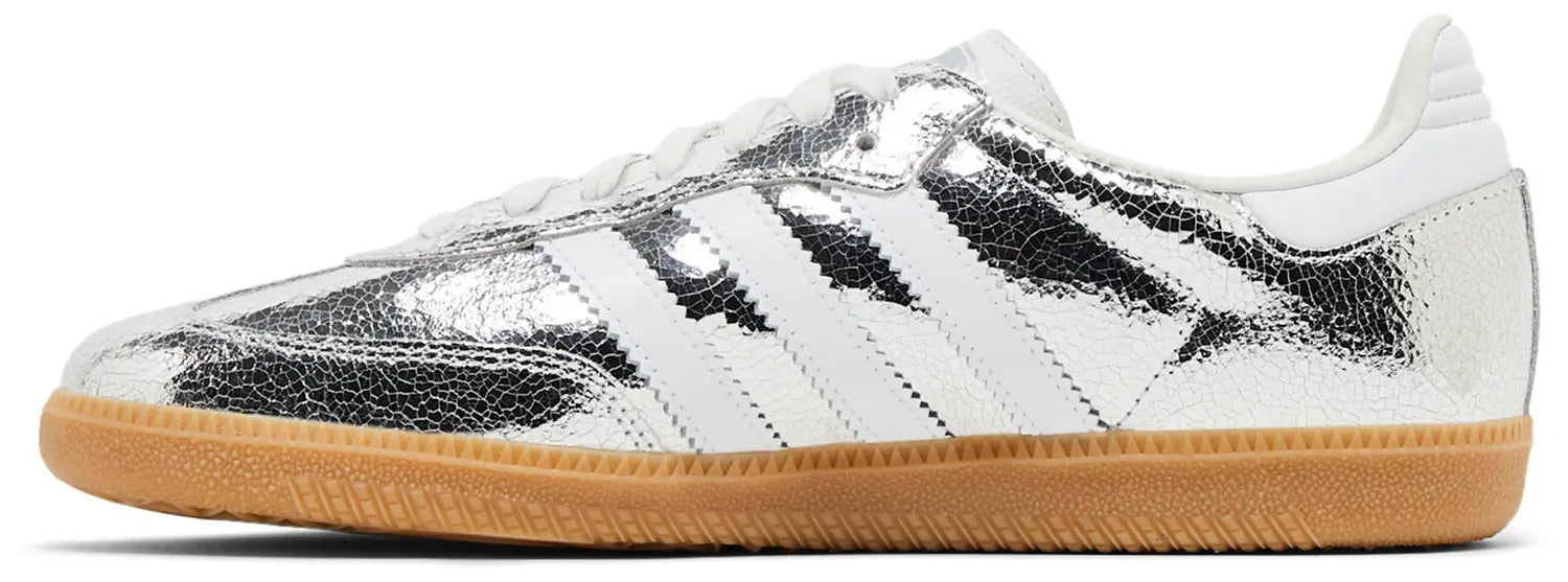 Samba OG "Silver Metallic Cracked Leather"
