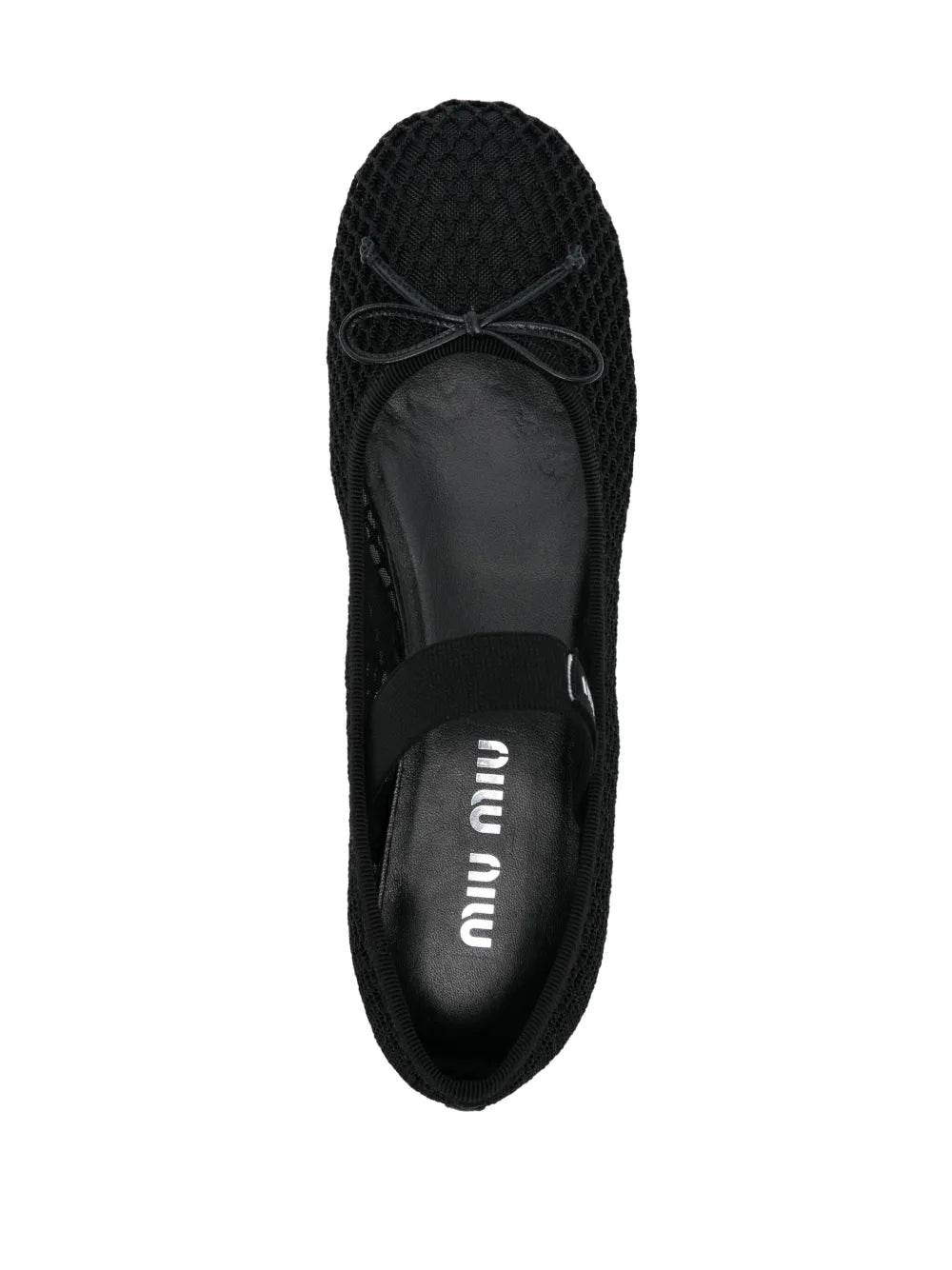 Woven nappa leather ballerinas