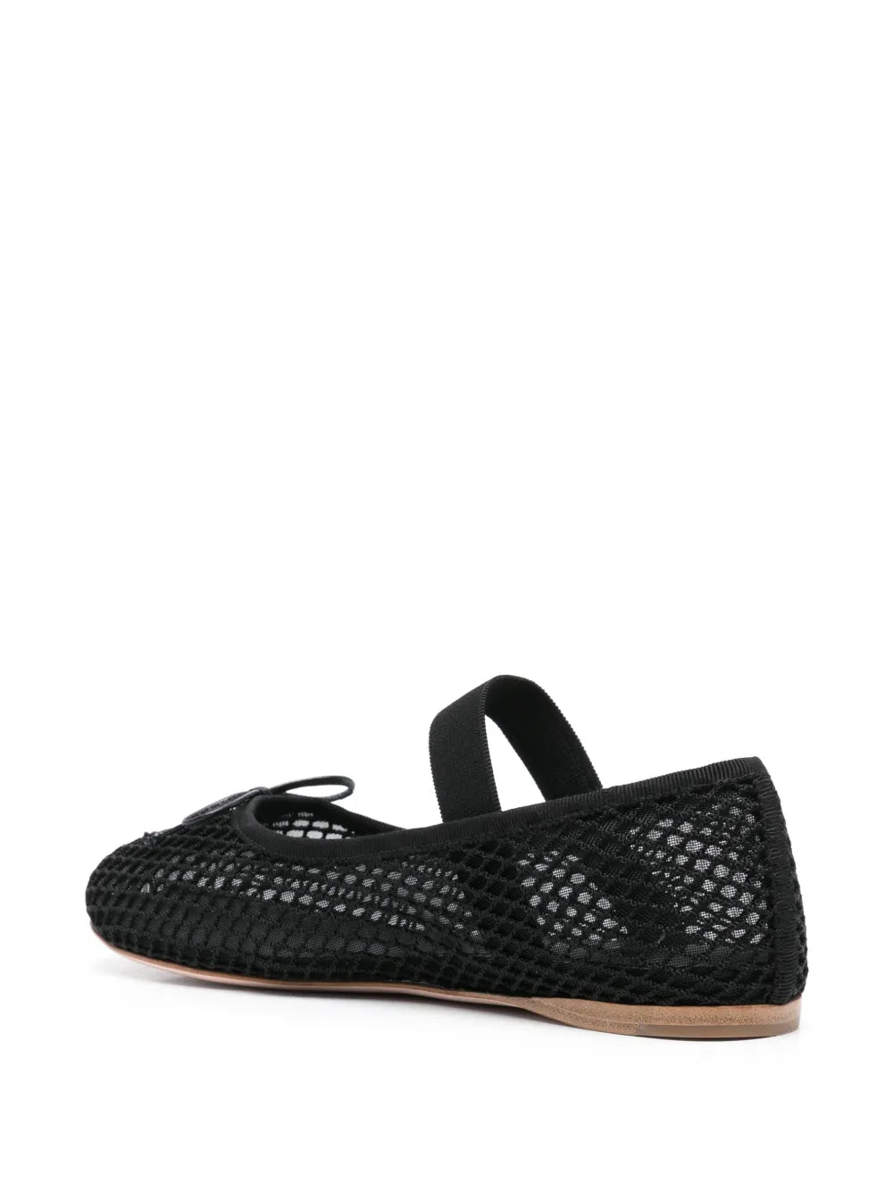 Woven nappa leather ballerinas