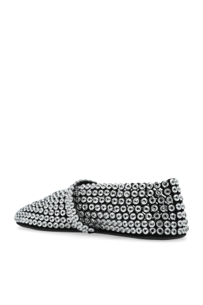 Alaïa SILVER Ballerinas Eyelet