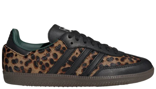 Adidas Samba OG Black Green Leopard