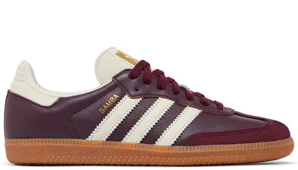 Adidas Samba OG Maroon Gold Metallic