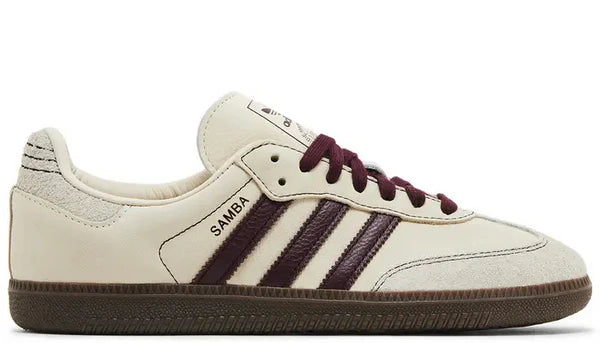 Adidas Samba White Maroon
