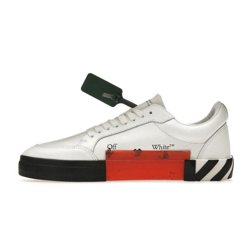 OFF-WHITE Vulc Low Leather White Black SS22