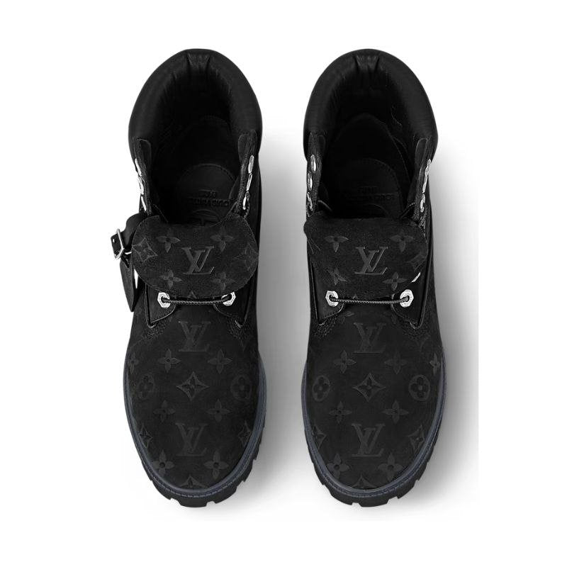 Louis Vuitton Timberland 6" Ankle Boot Black Monogram