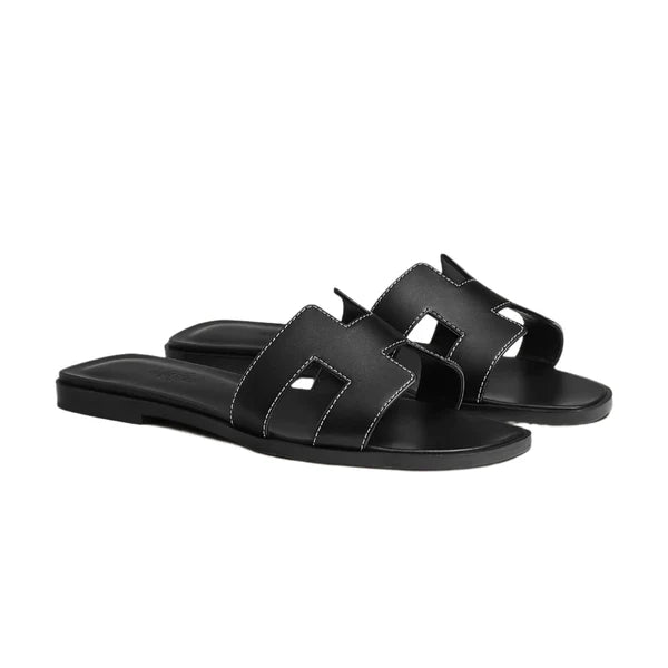 Hermes Oran Sandal Nior Box Calfskin Leather
