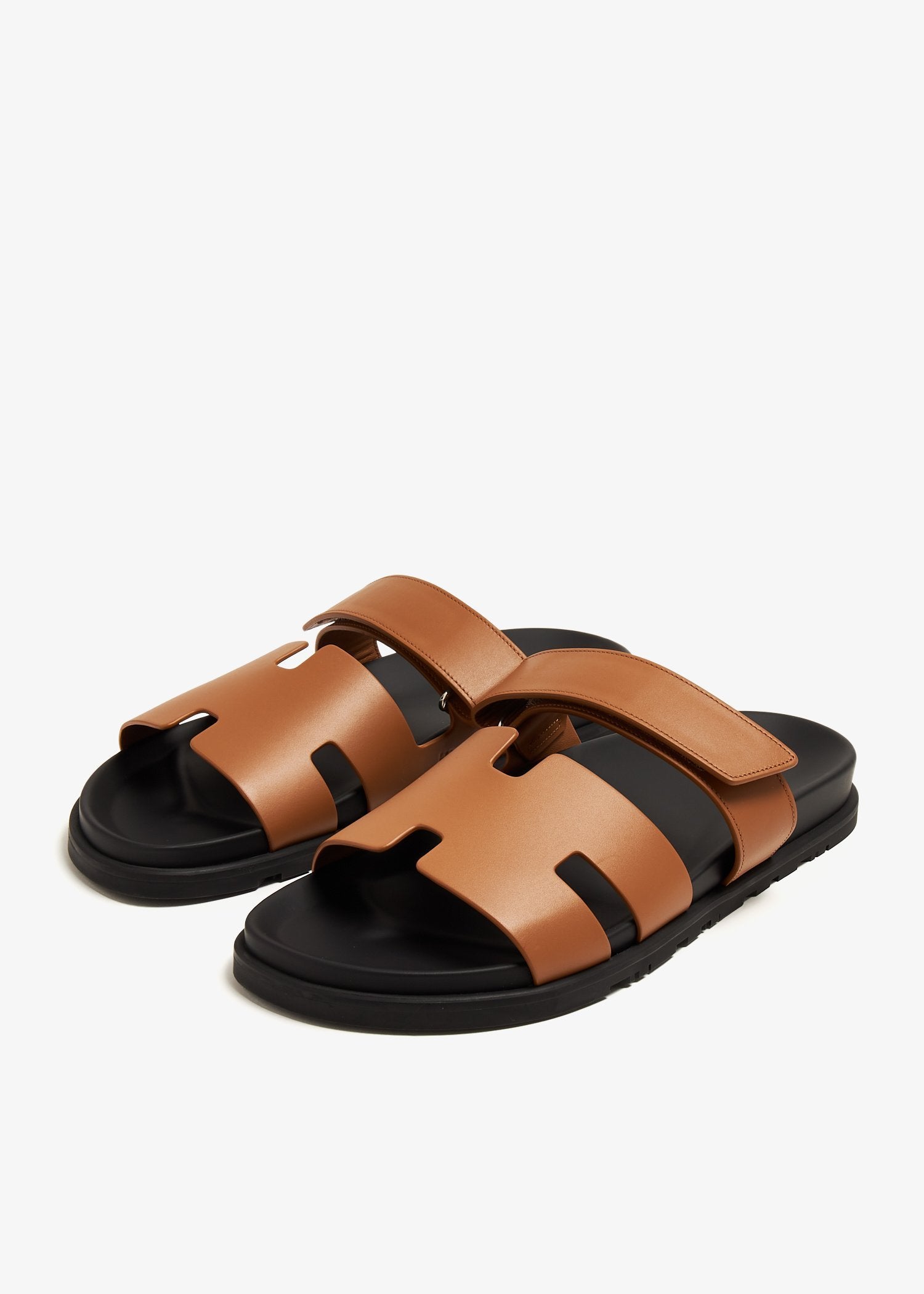 HERMES CHYPRE SANDAL NATUREL CALFSKIN LEATHER