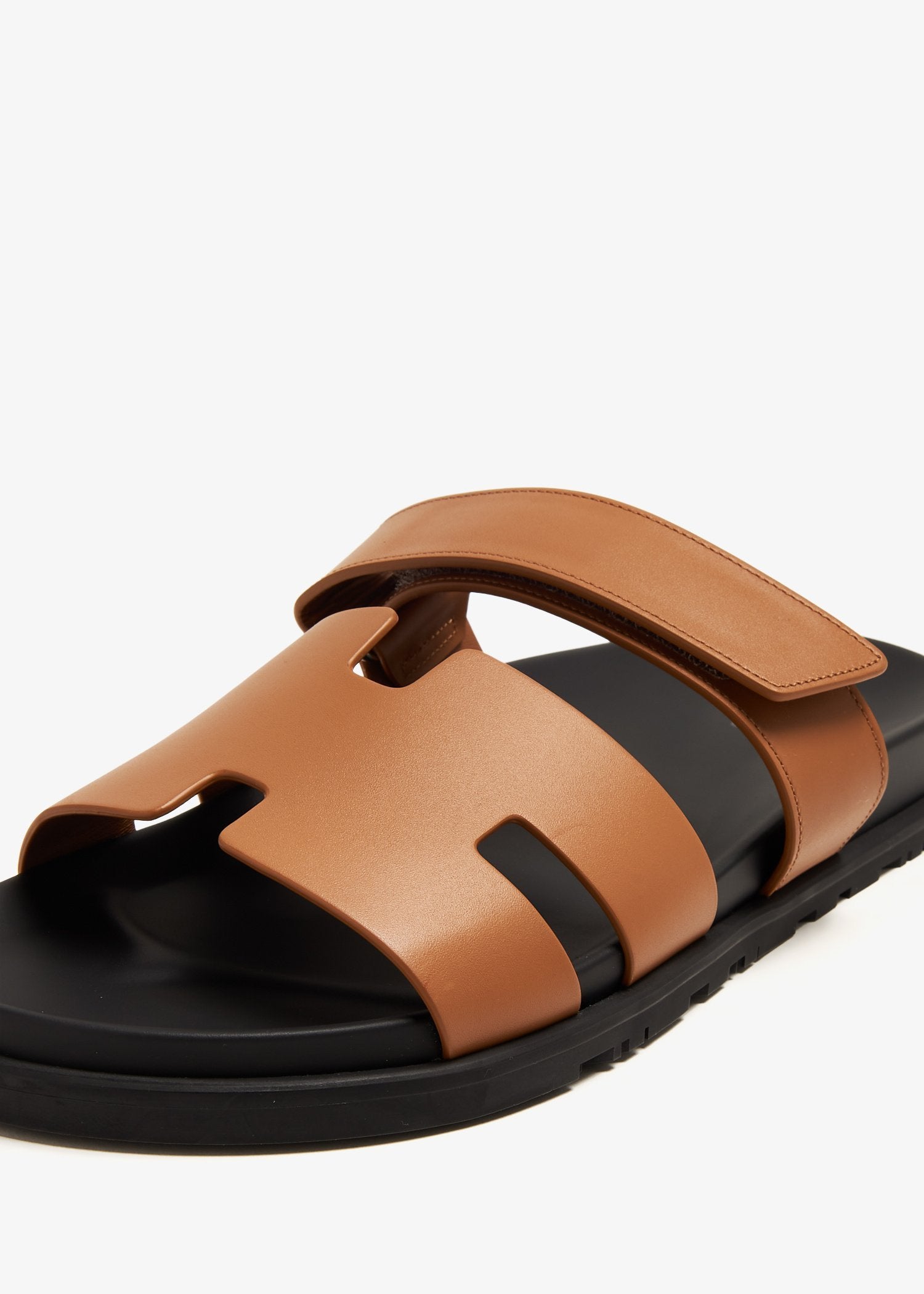HERMES CHYPRE SANDAL NATUREL CALFSKIN LEATHER